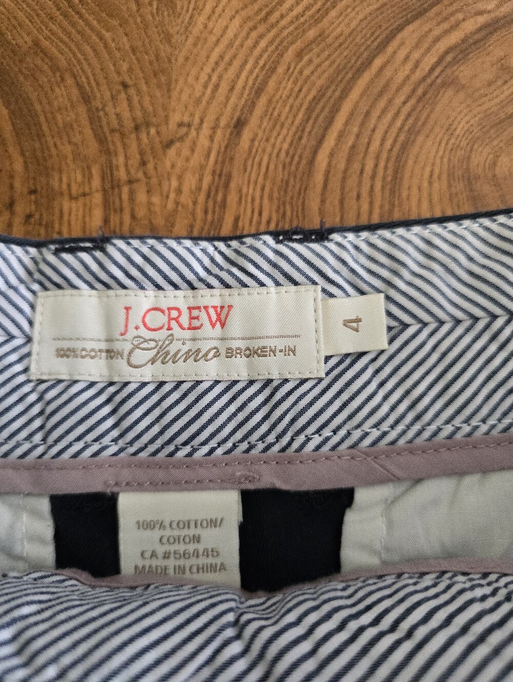 J.Crew Broken-In Chino Shorts Navy Blue Women's Size 4 - Picture 3 of 7